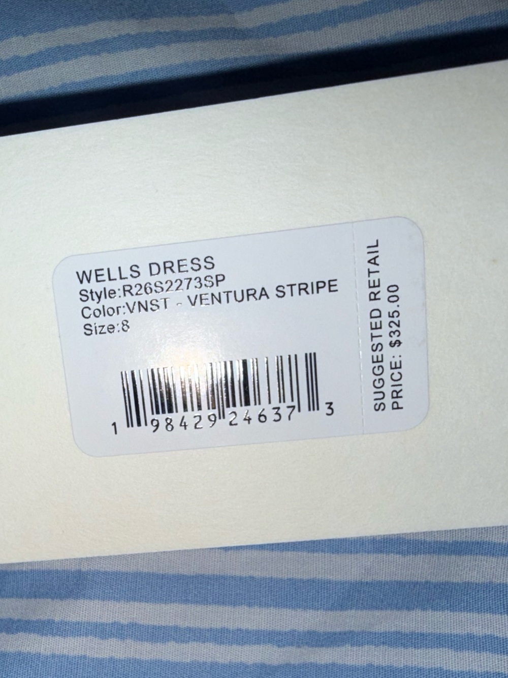 Staud WELLS DRESS VENTURA STRIPE NWT - Picture 9 of 13